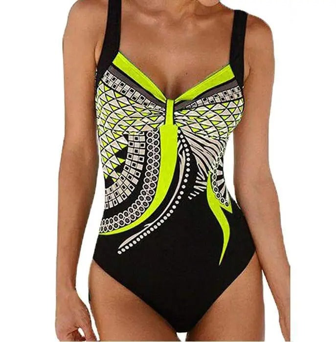 Image of Women's Printed Tank One-Piece Swimsuit