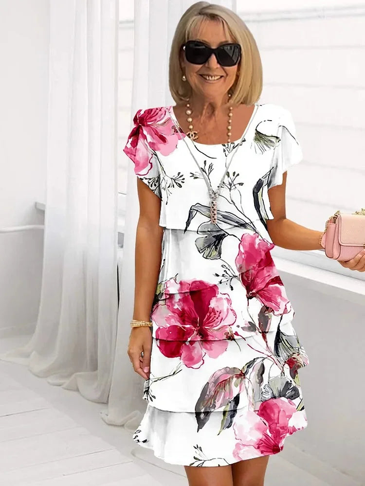 Image of Women's Ruffle Summer Mini Dress