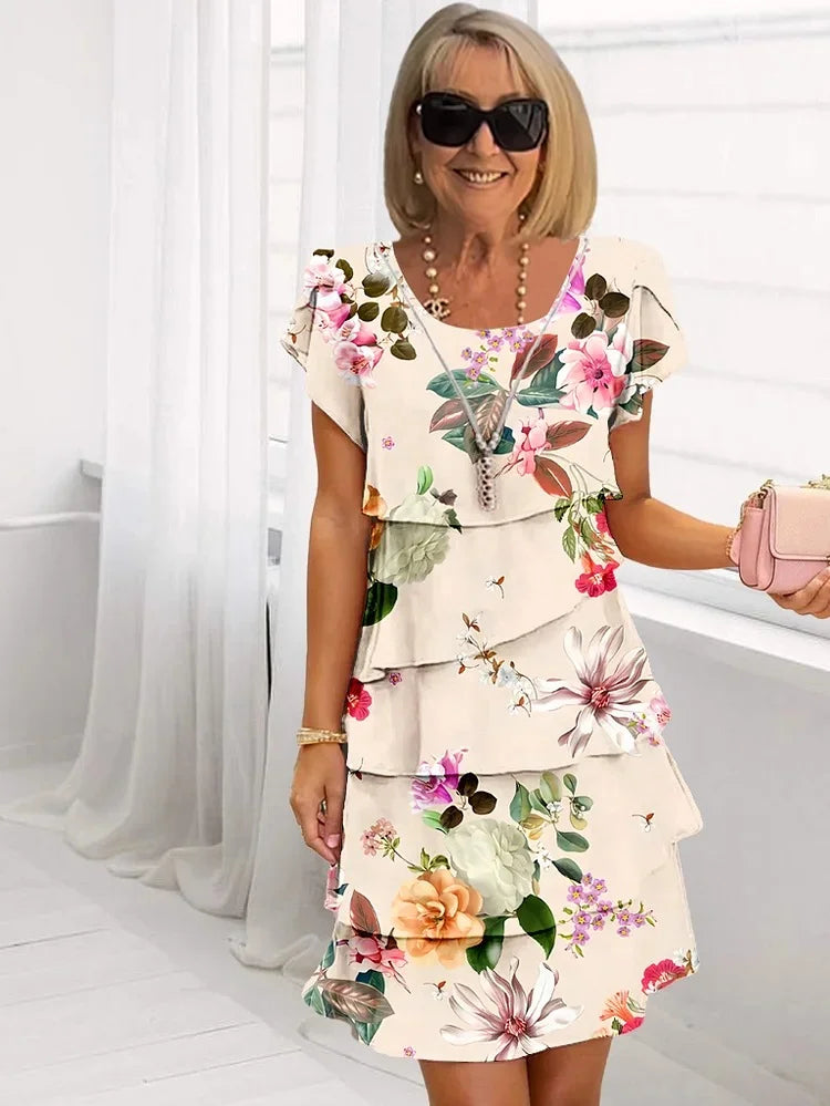 Image of Women's Ruffle Summer Mini Dress
