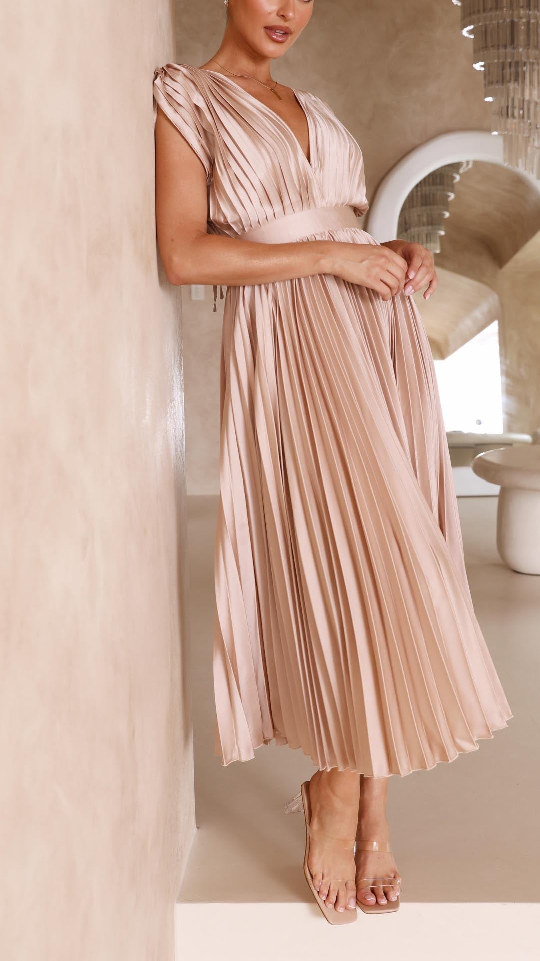 Image of Women's Sleeveless A-Line Midi Dress