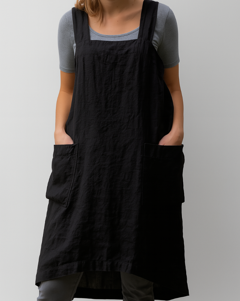 Image of Women's Sleeveless Apron Midi Dress