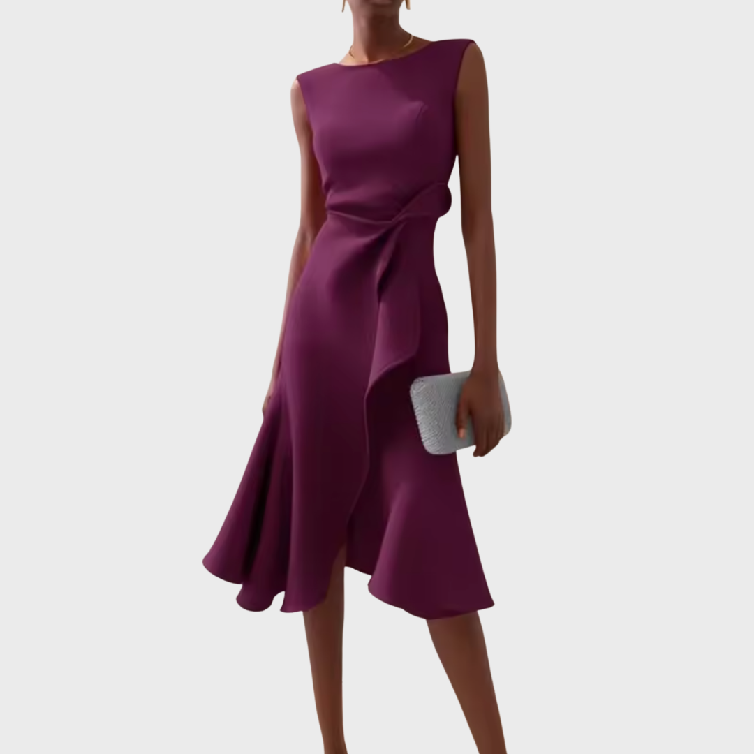 Image of Women's Sleeveless Wrap Midi Dress