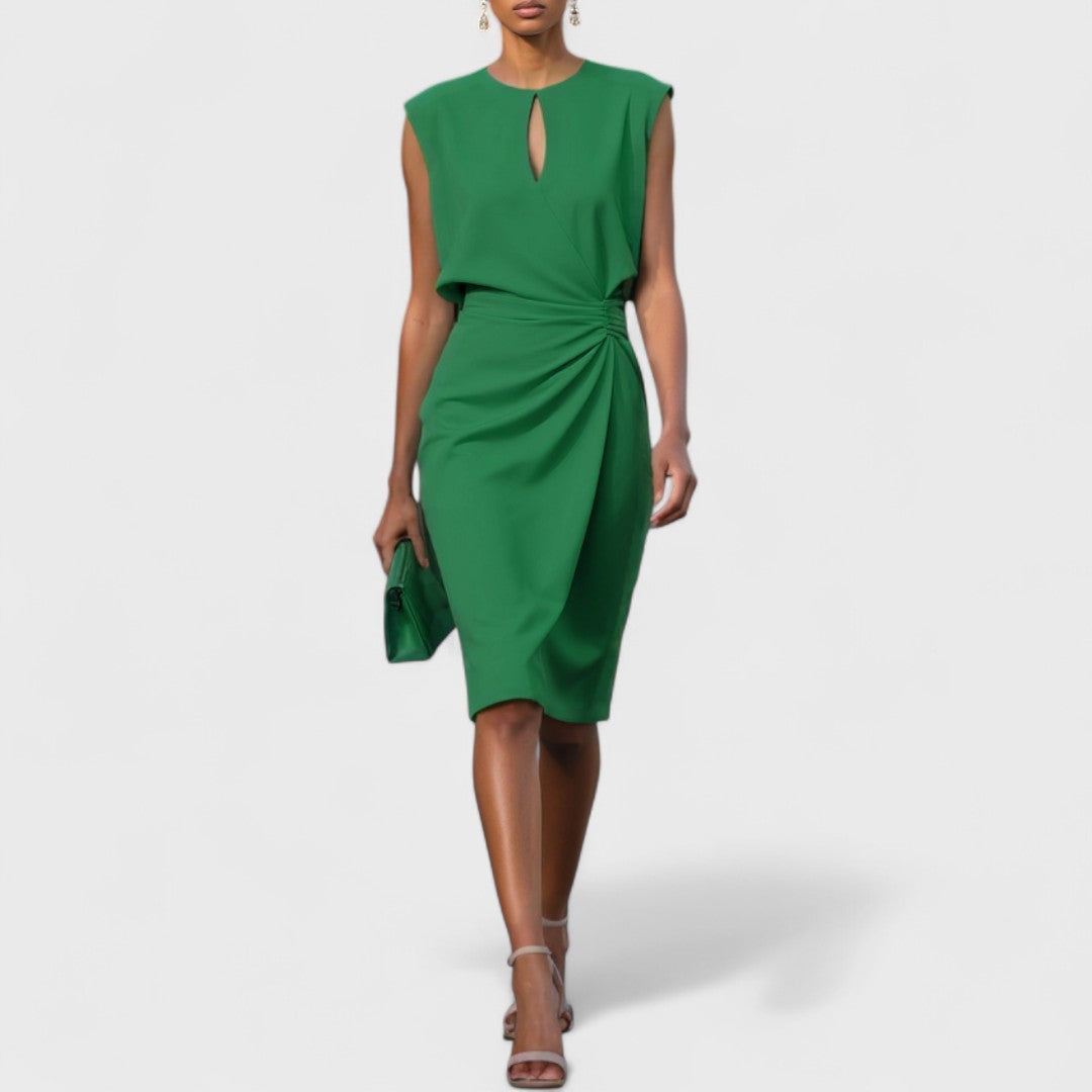 Image of Women's Sleeveless Wrap Midi Dress