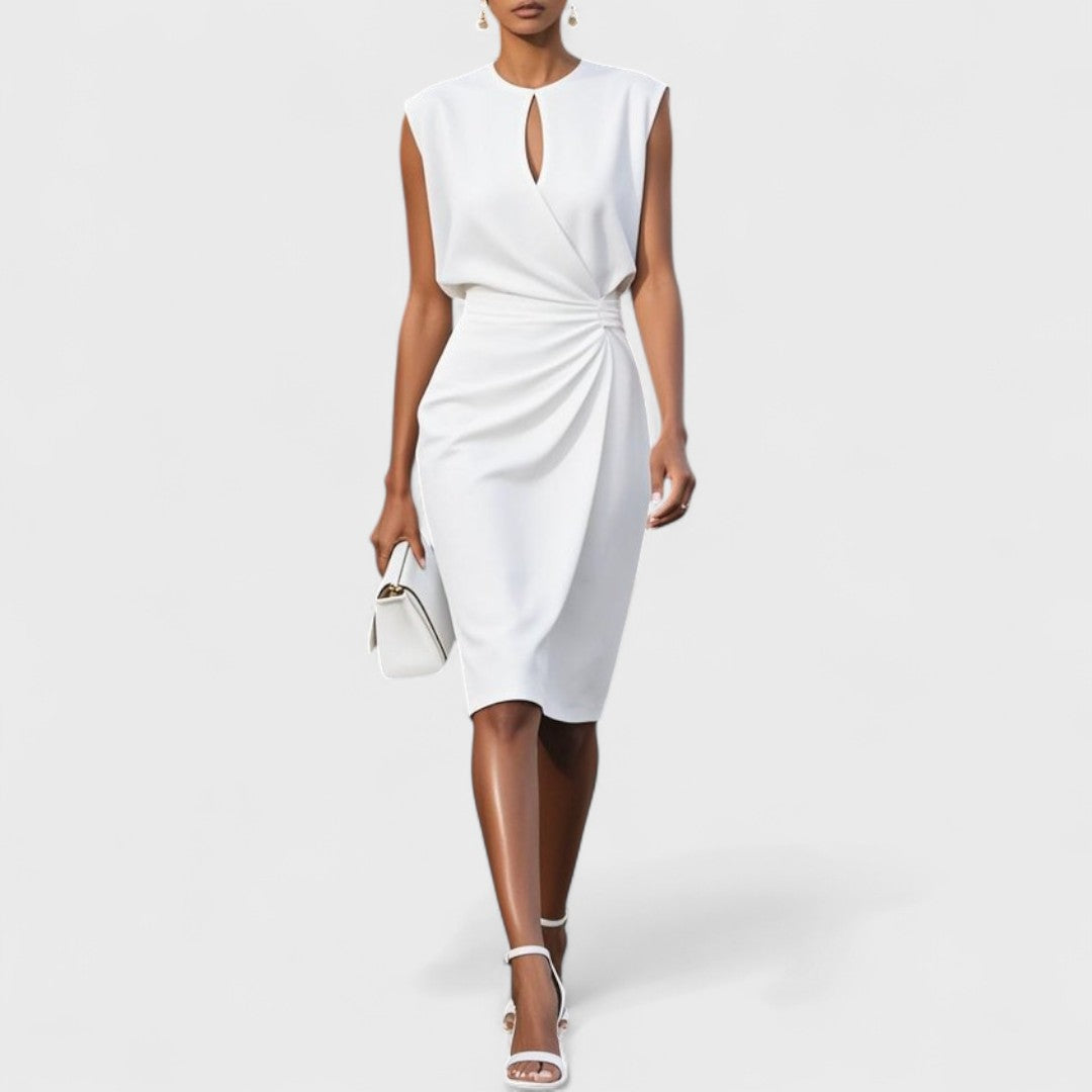 Image of Women's Sleeveless Wrap Midi Dress