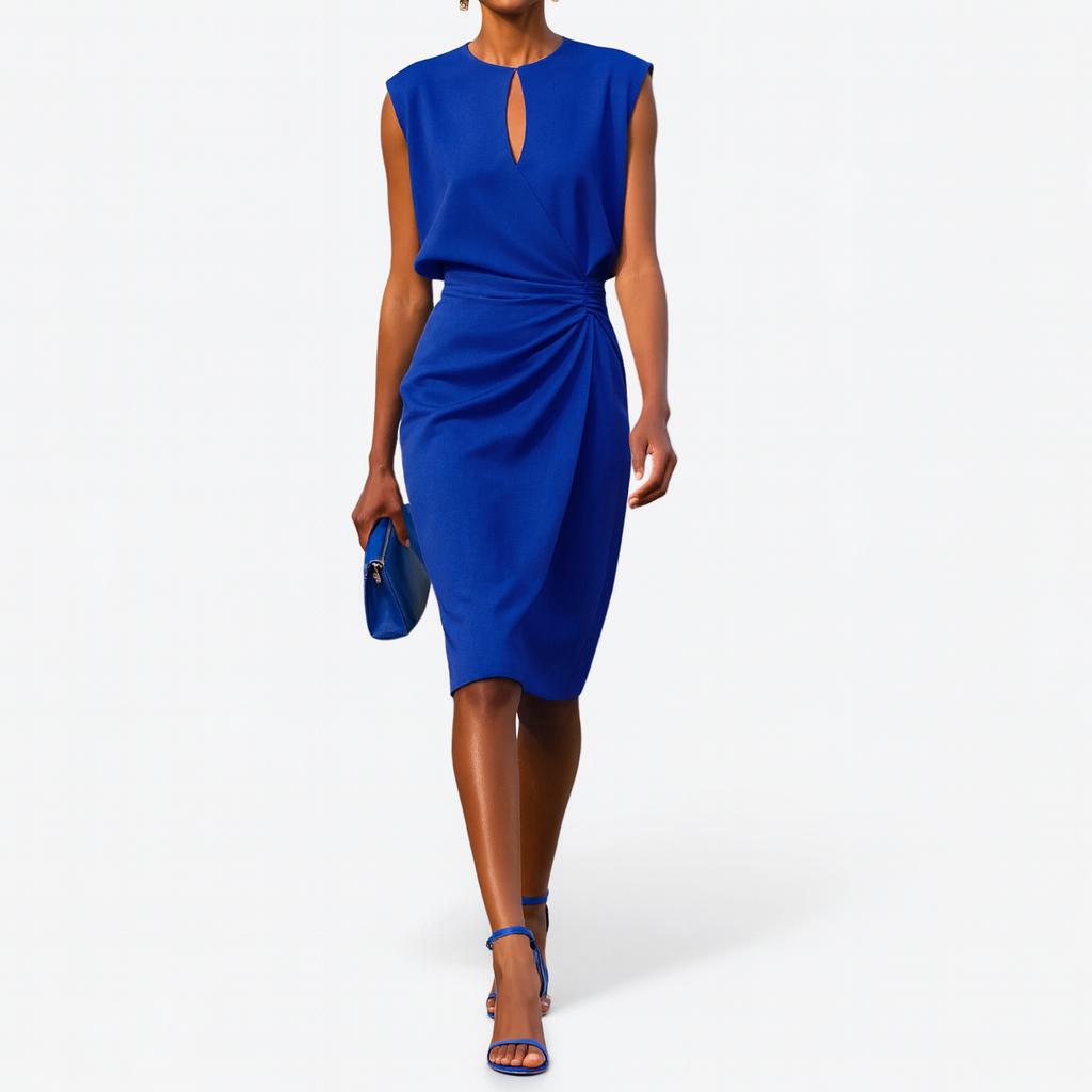 Image of Women's Sleeveless Wrap Midi Dress