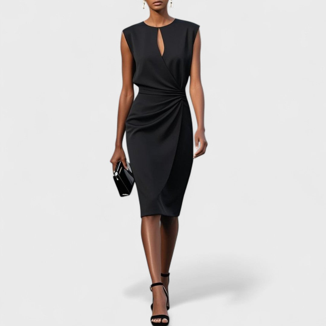 Image of Women's Sleeveless Wrap Midi Dress