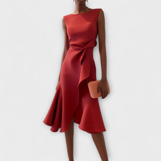 Image of Women's Sleeveless Wrap Midi Dress