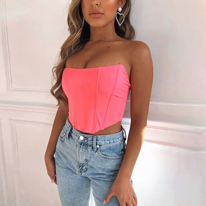 Image of Women's Strapless Corset Top