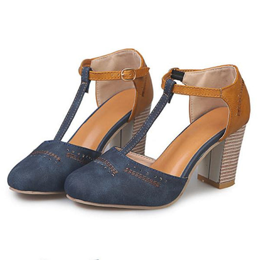 Image of Women's T-Strap Block Heels