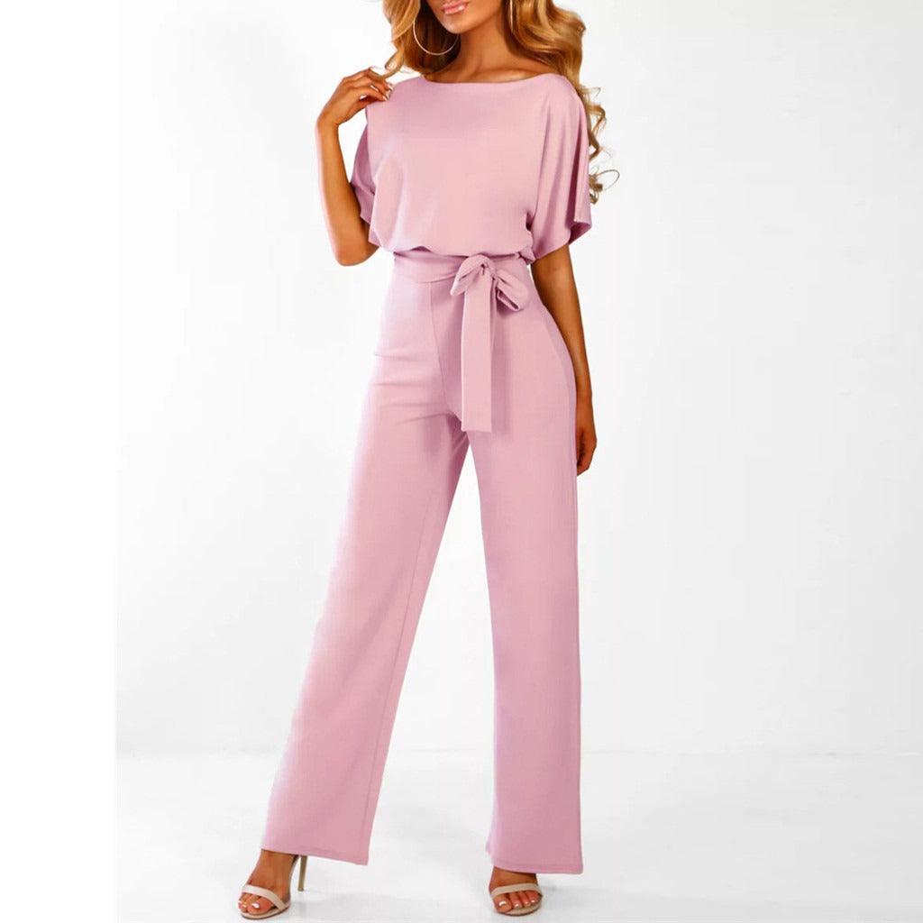 Image of Women's Tie Waist Wide Leg Set