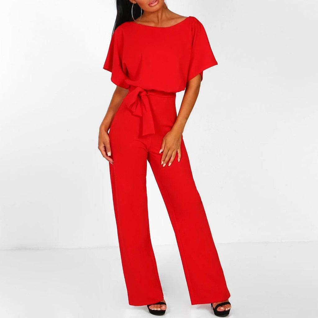Image of Women's Tie Waist Wide Leg Set