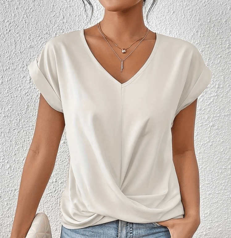 Image of Women's Twist Front V-Neck Top
