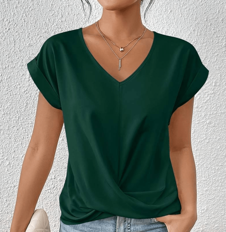 Image of Women's Twist Front V-Neck Top