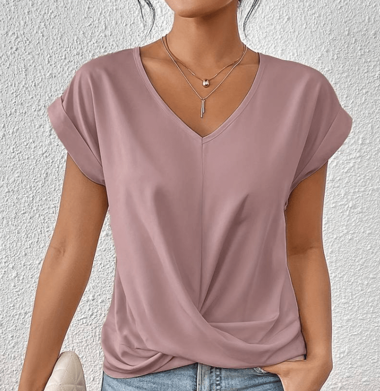 Image of Women's Twist Front V-Neck Top