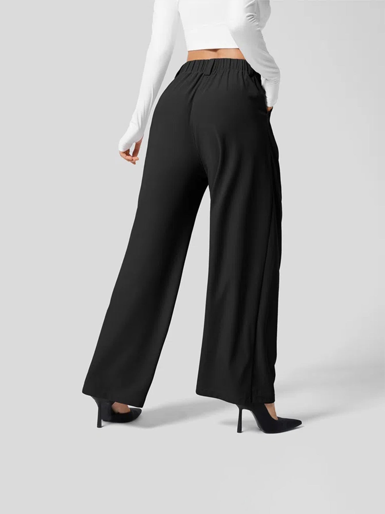 Image of Women's Wide Leg High Waisted Pants