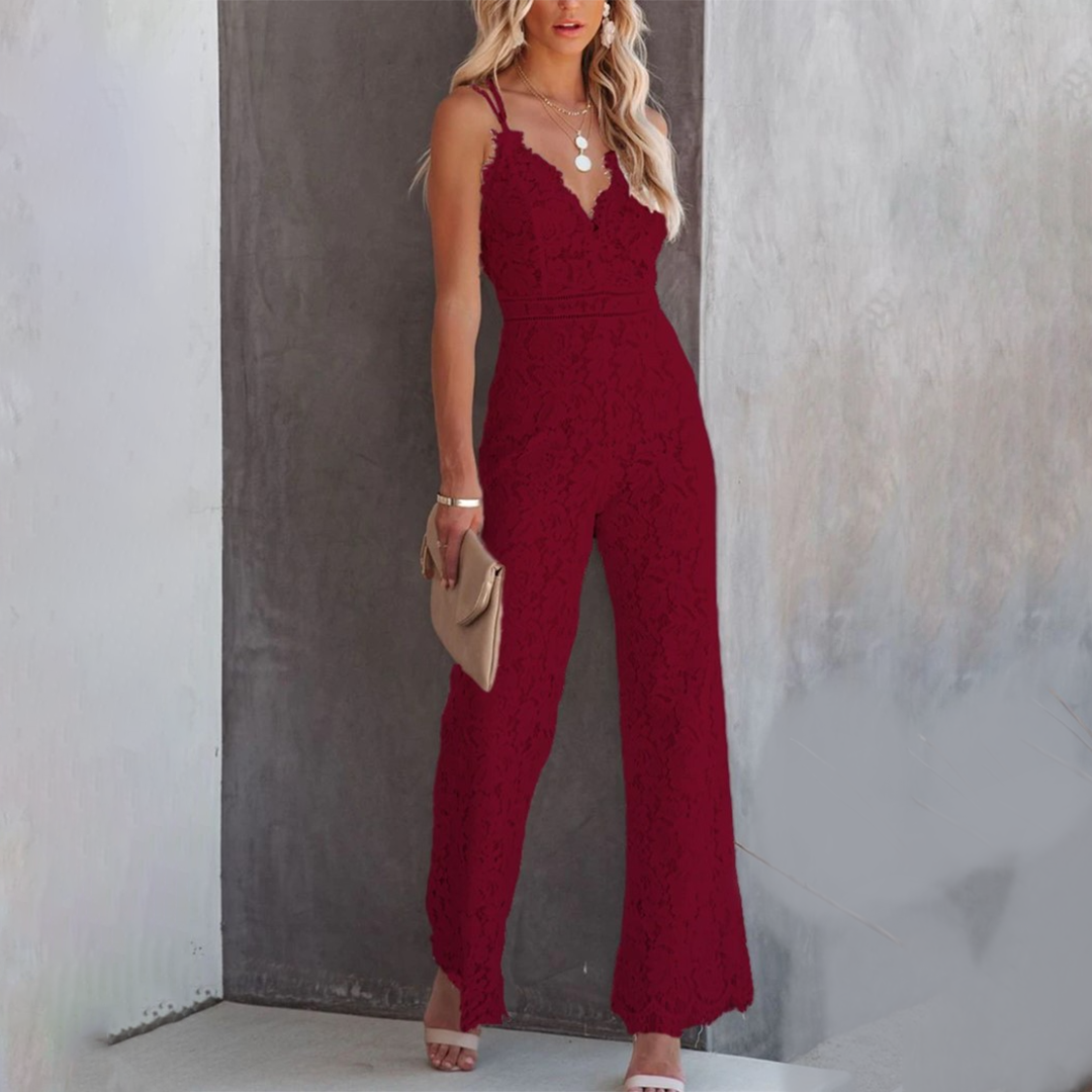 Image of Women's Wide Leg Lace Set