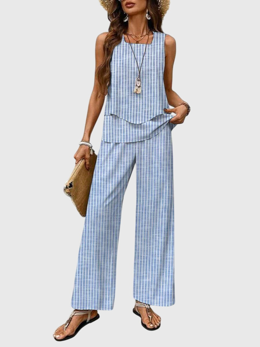Image of Women's Wide Leg Two-Piece Set