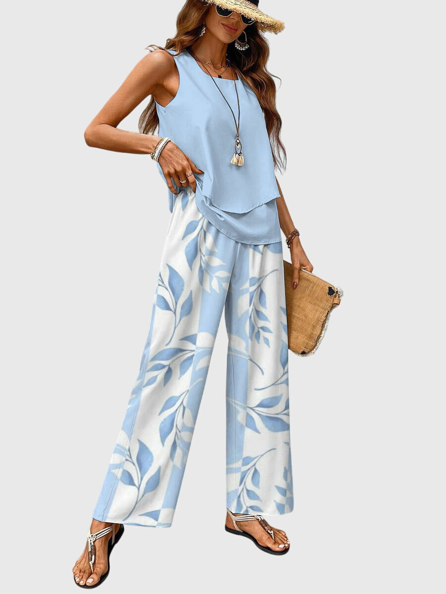 Image of Women's Wide Leg Two-Piece Set