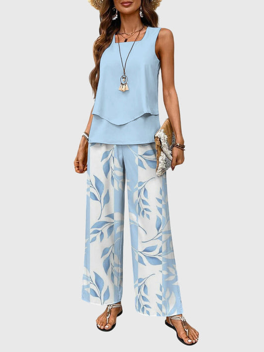 Image of Women's Wide Leg Two-Piece Set