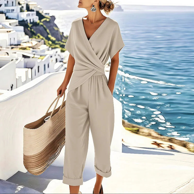 Image of Women's Wide-Leg Two-Piece Set
