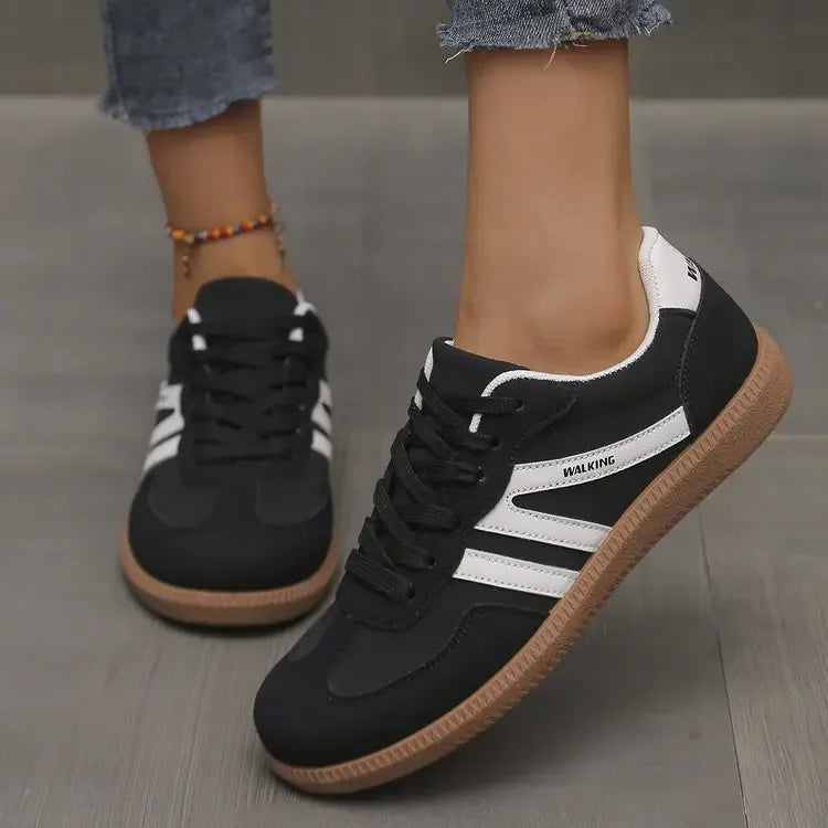 Women's Casual Lace-Up Sneakers - Image 3